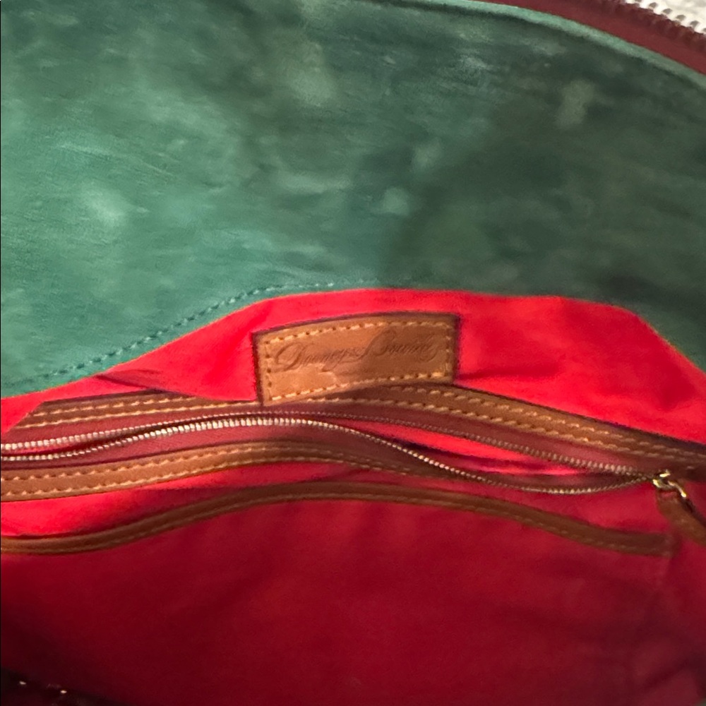 Dooney and Bourke Brown Leather Handbag - Picture 5 of 8